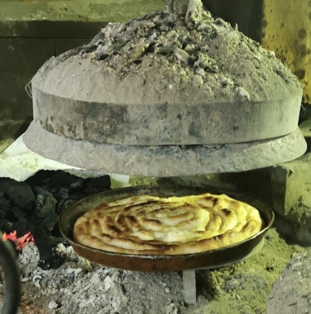 Boşnak Böreği Fırında Pişerken